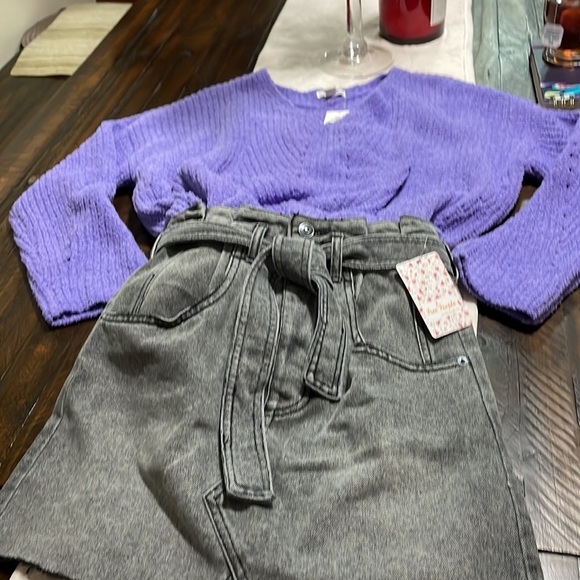 NWT$78, Anthropologie Free People, size 25, women's black East of Eden skirt - Picture 5 of 5